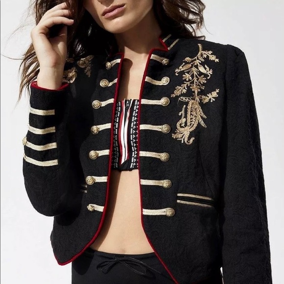 black and gold ladies jacket
